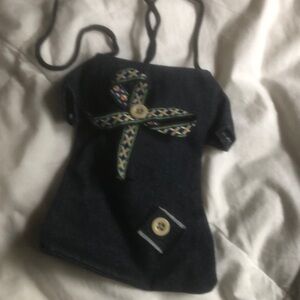 Mini denim dress bag